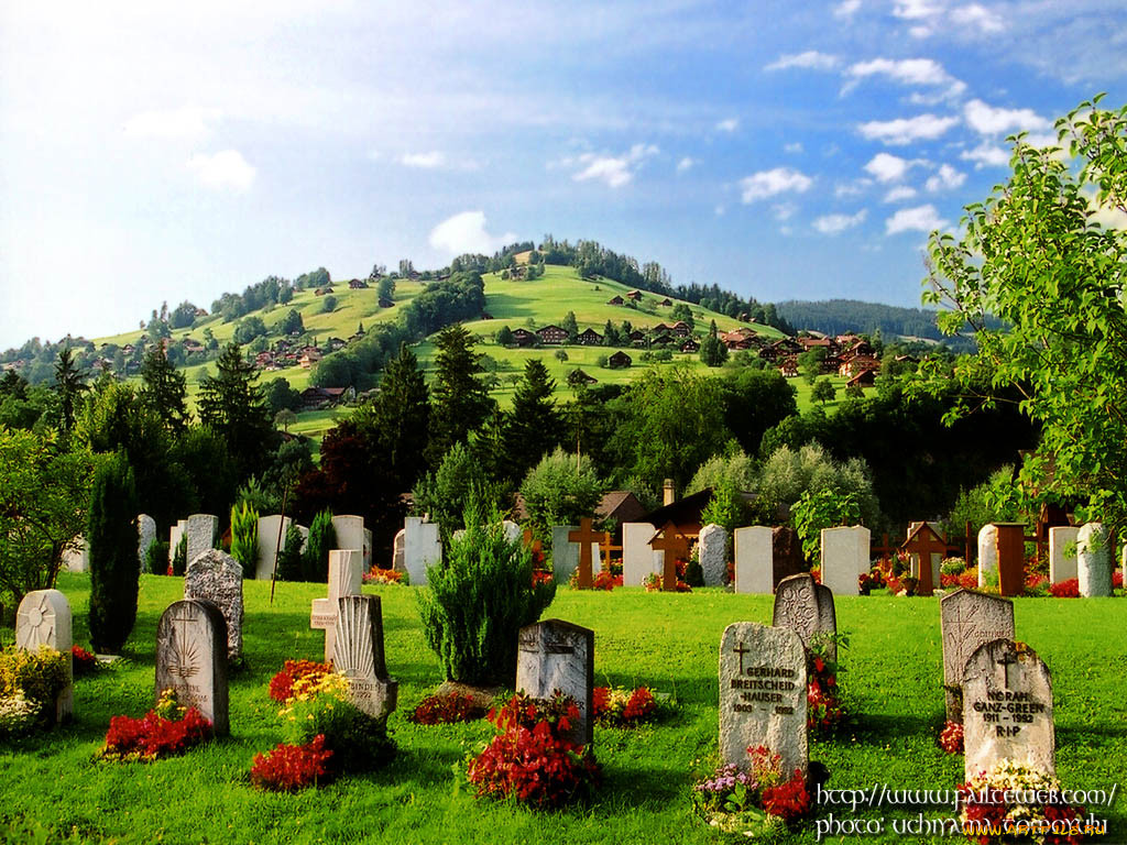 switzerland, berner, oberland, sigriswil, churchyard, , 